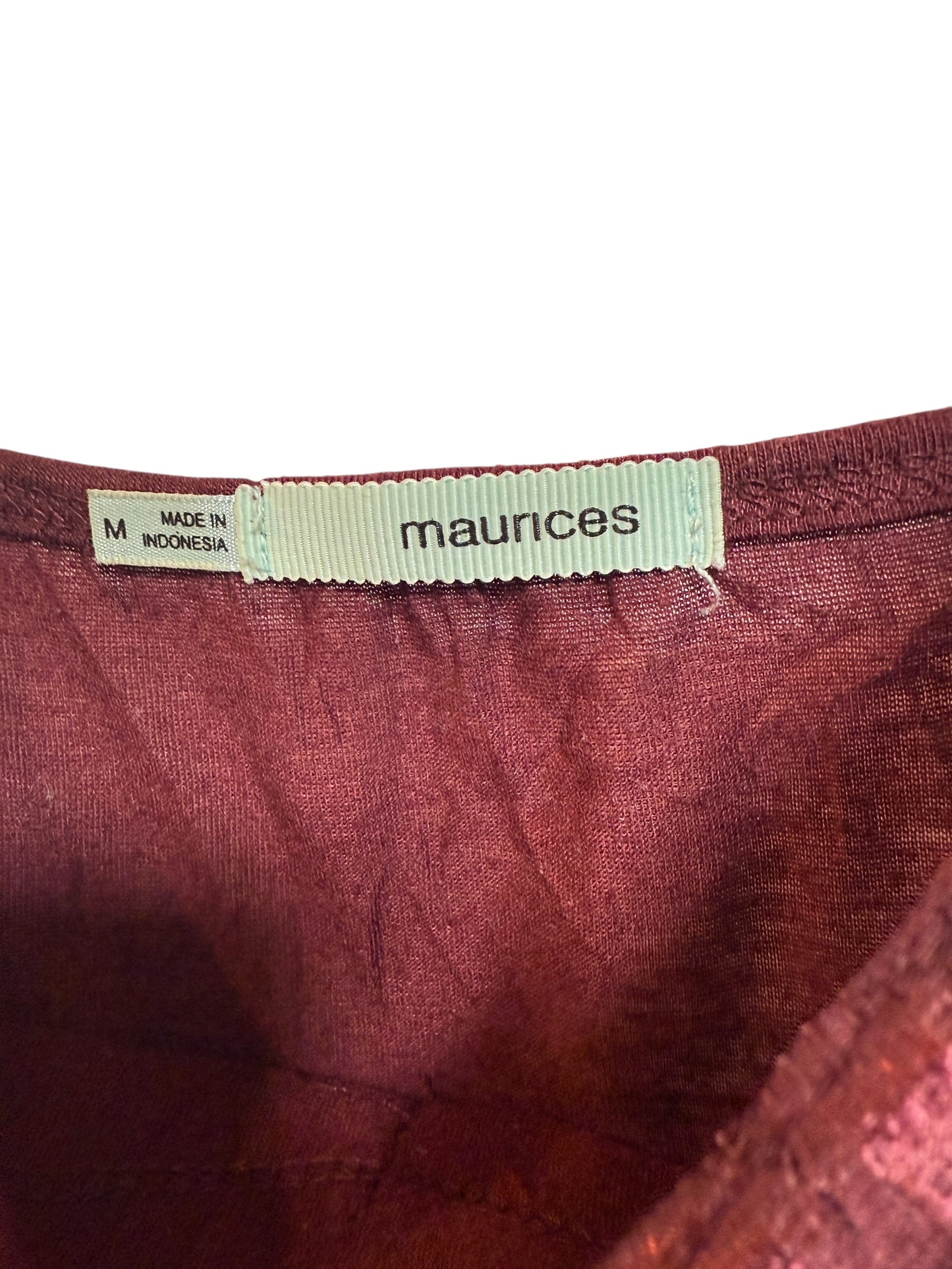 Maurices Women's Red Lace Top (Size M)