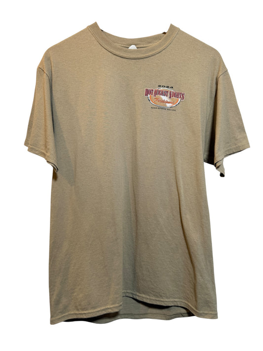 Hot August Nights Mens Tan T Shirt (Size M)