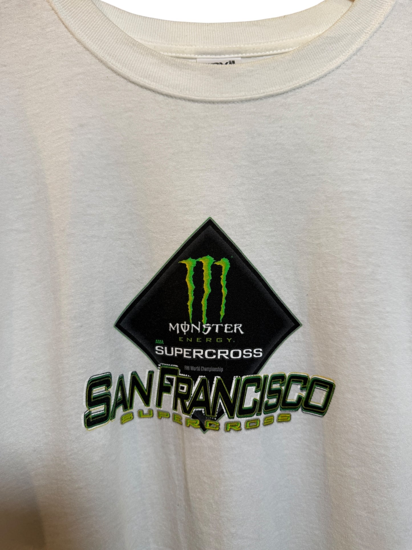 Monster San Francisco White T Shirt (Size XL)