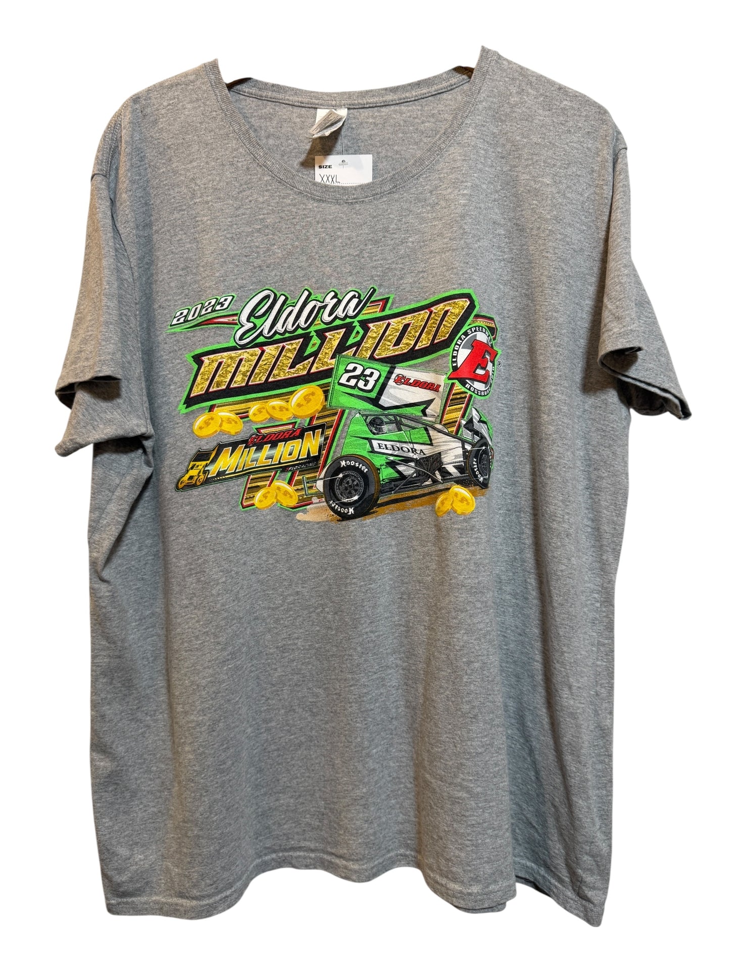 Eldora Million Women's Grey T Shirt (Size XXXL)