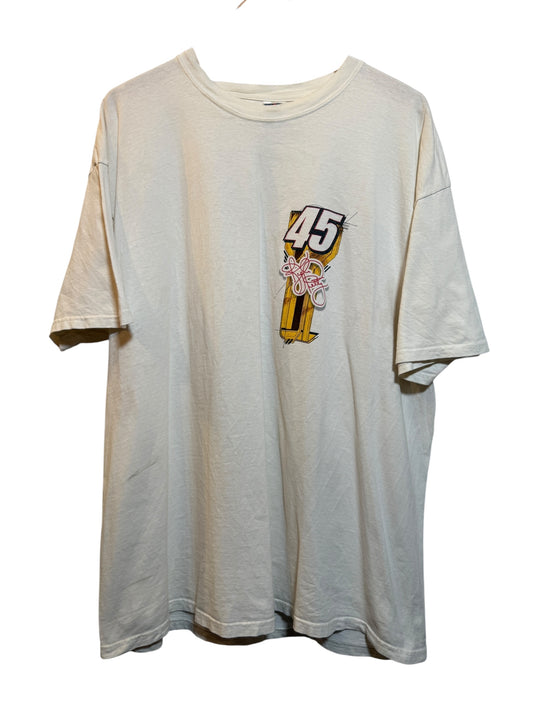 Kyle Petty Mens White T Shirt (Size XXL)