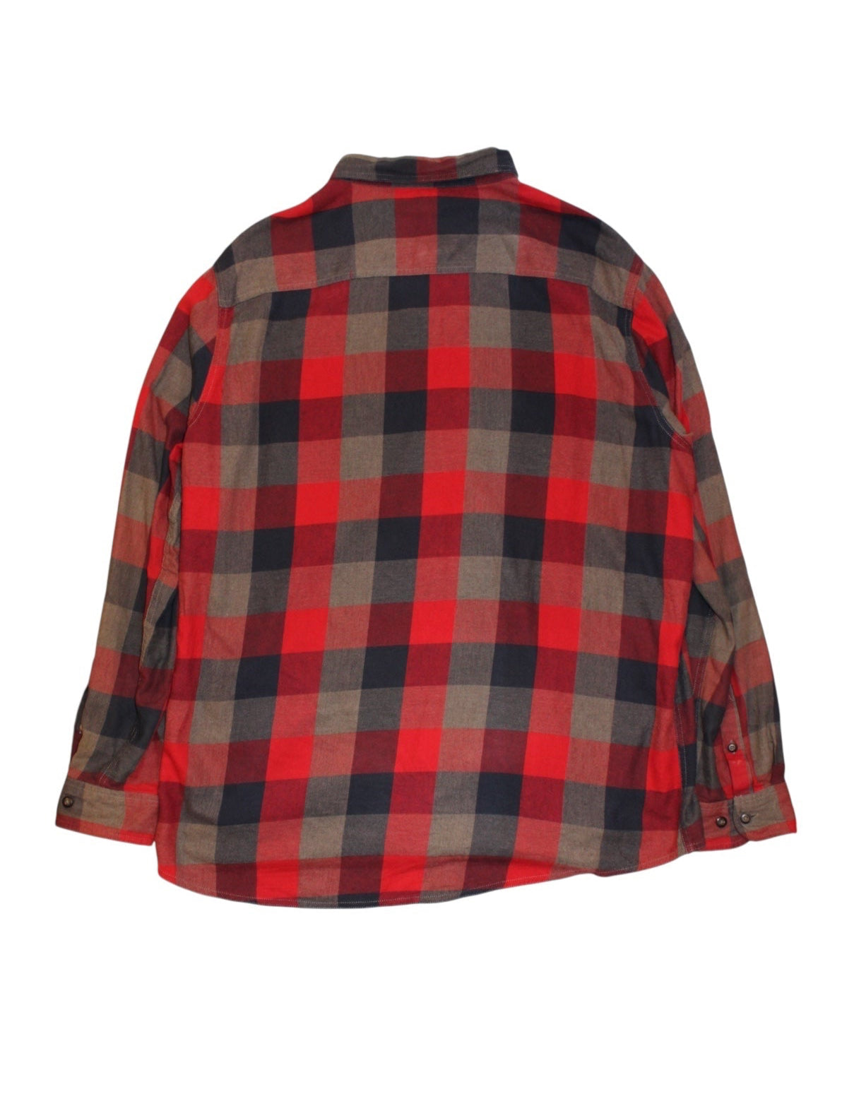 Sonoma Mens Red Plaid Flannel Shirt (Size XXL)