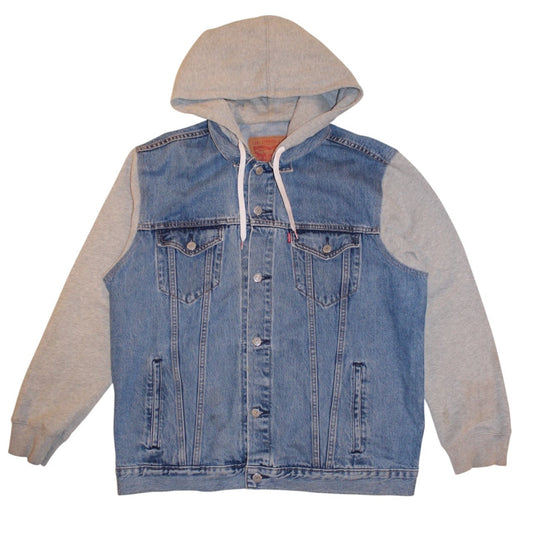 Levi Mens Denim Hoodie (Size XL)