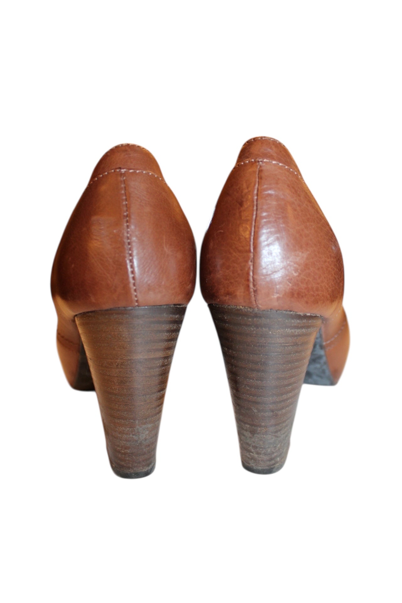 Vic Leather Wedge Heels (UK Size 5)