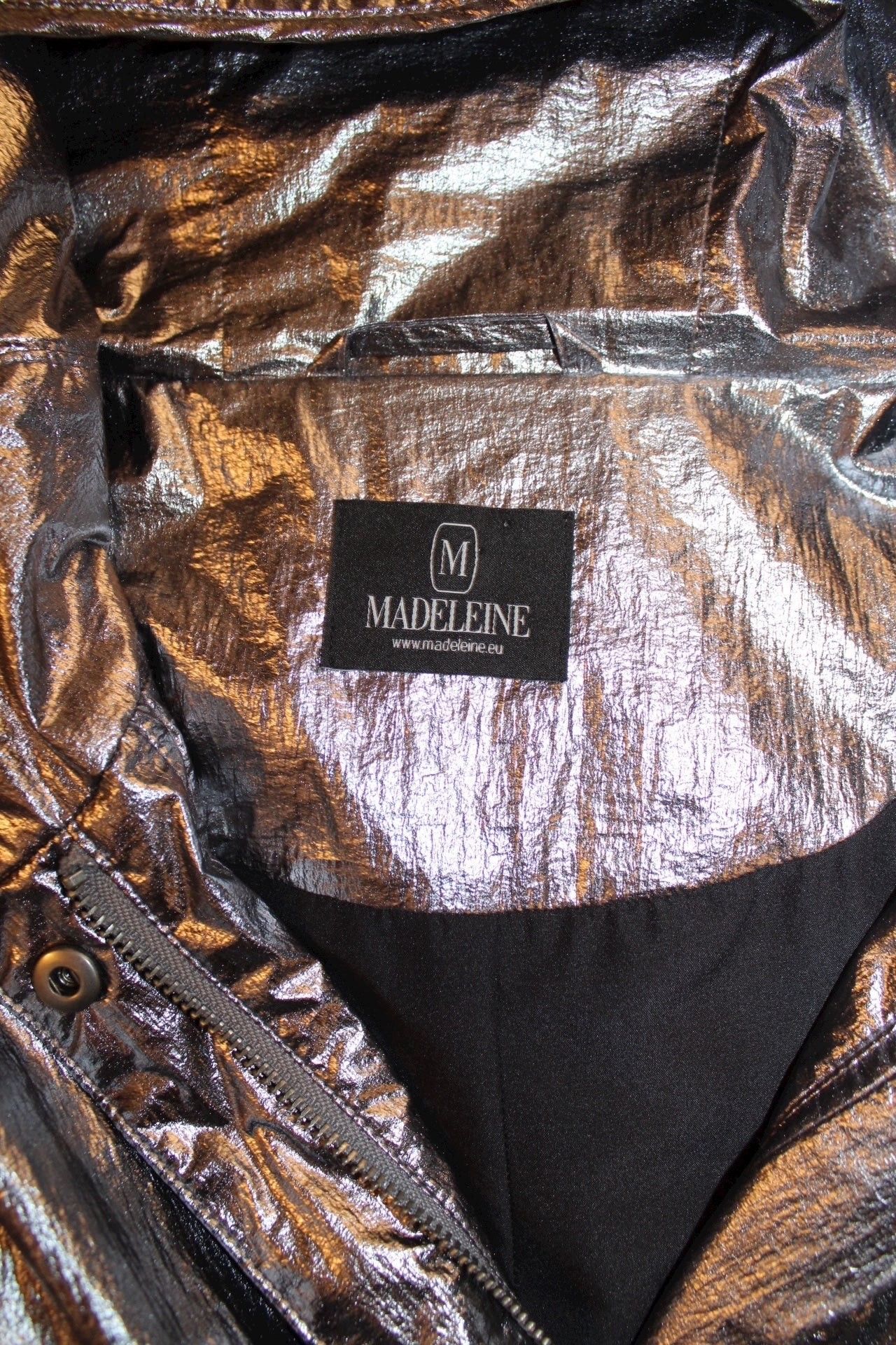 Madeleine Silver Trench Coat (Size XL)