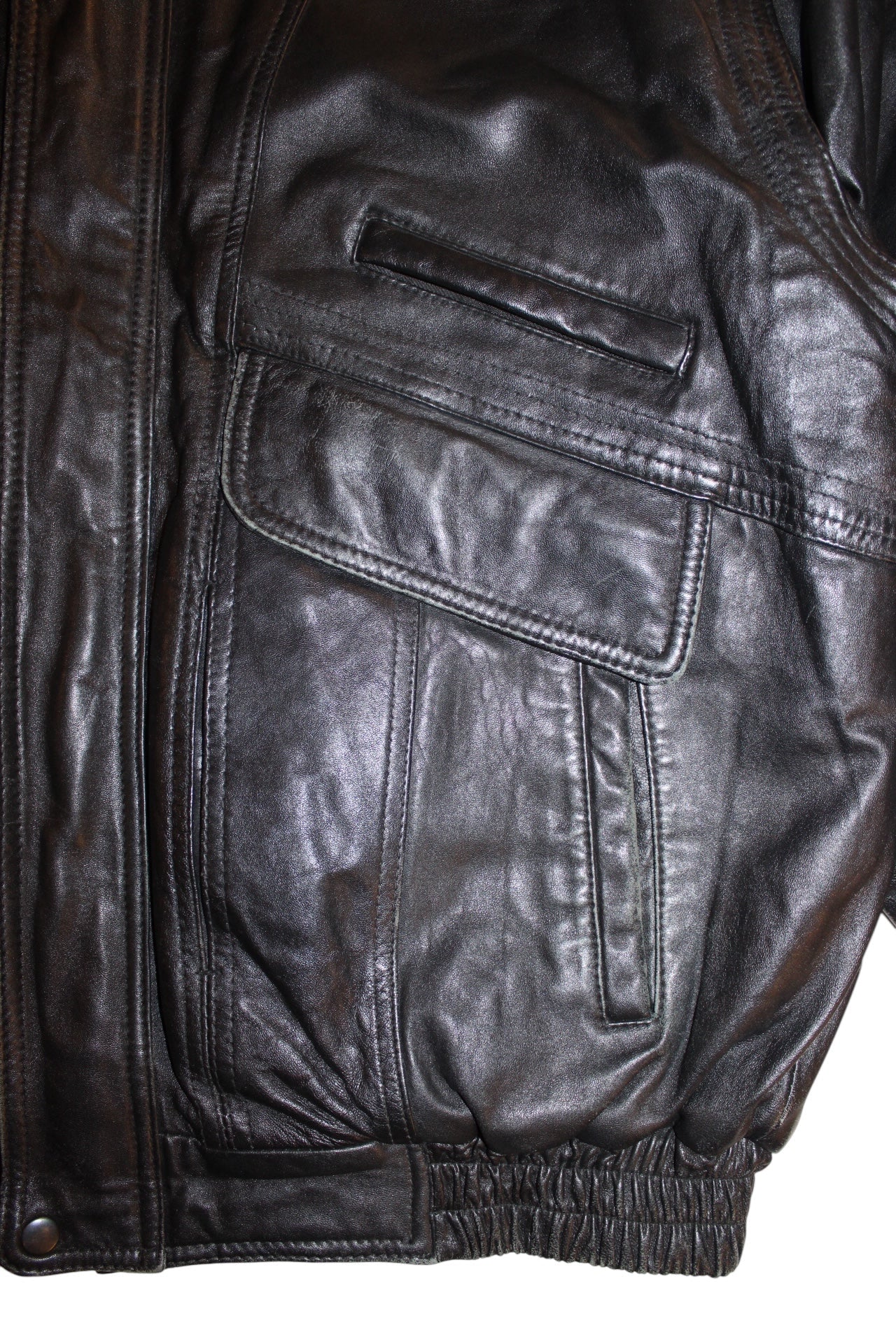 L.L.D Mens Leather Jacket (Size XXL)