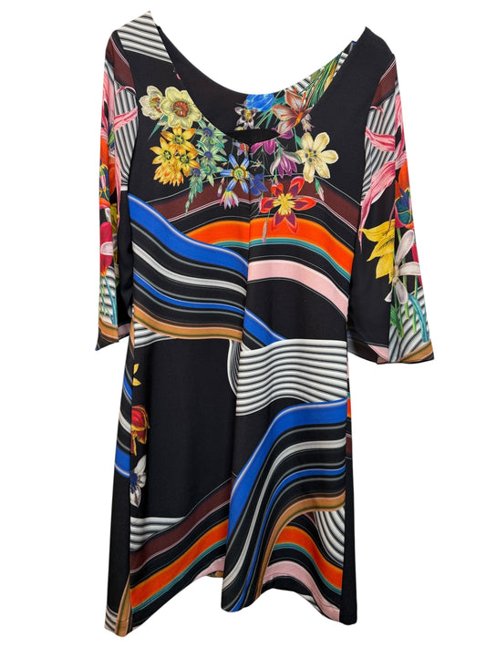 Black Floral Dress (Size L)