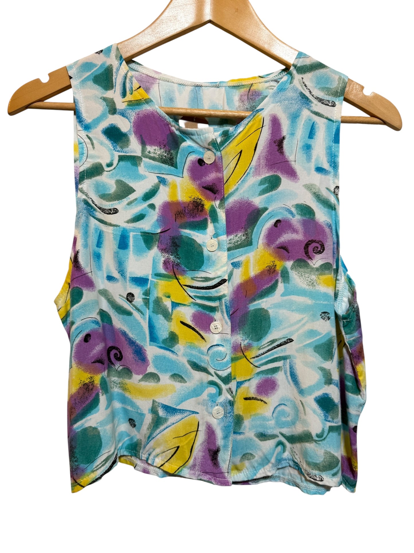 Women's Blue Blouse Top (Size M)