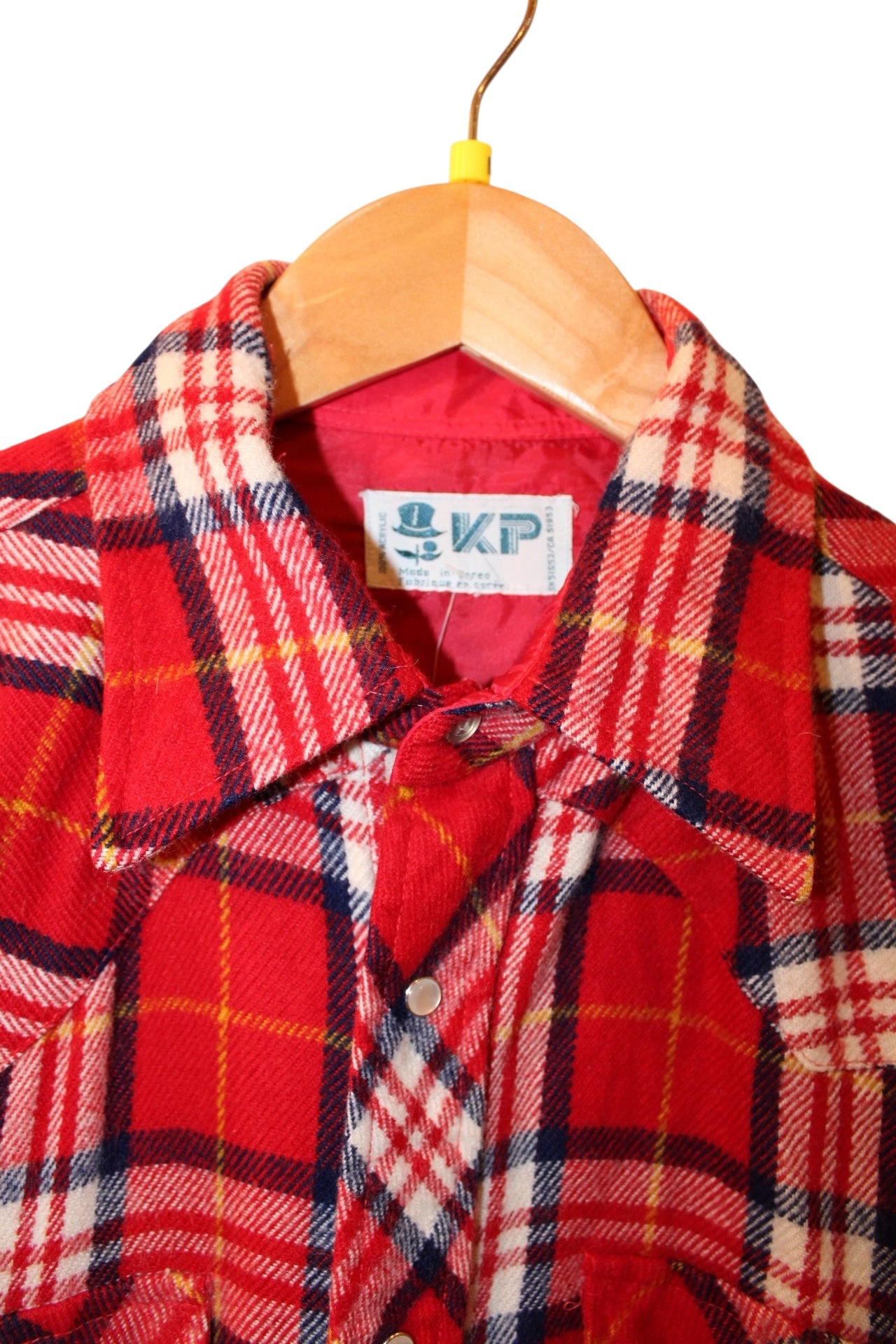 KP Mens Red Flannel Shirt (Size M)