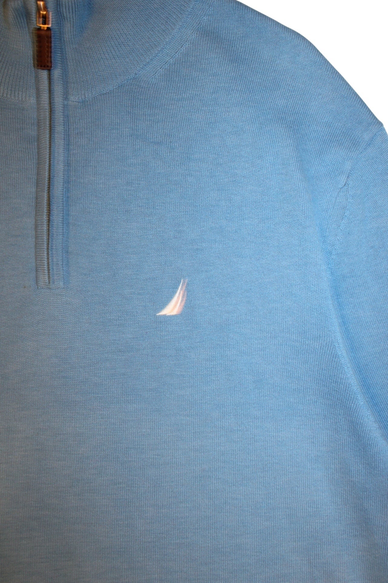 Nuautica Mens Blue Quarter Zip (Size XL)
