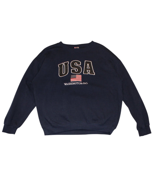 DC Mens Navy USA Sweatshirt (Size XL)