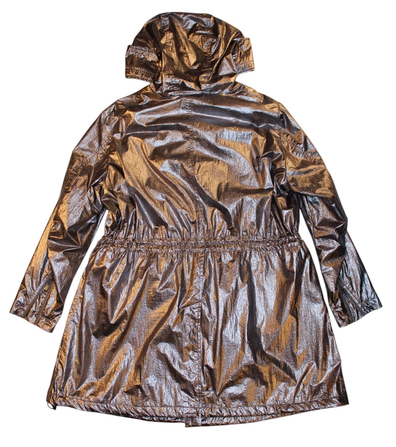 Madeleine Silver Trench Coat (Size XL)