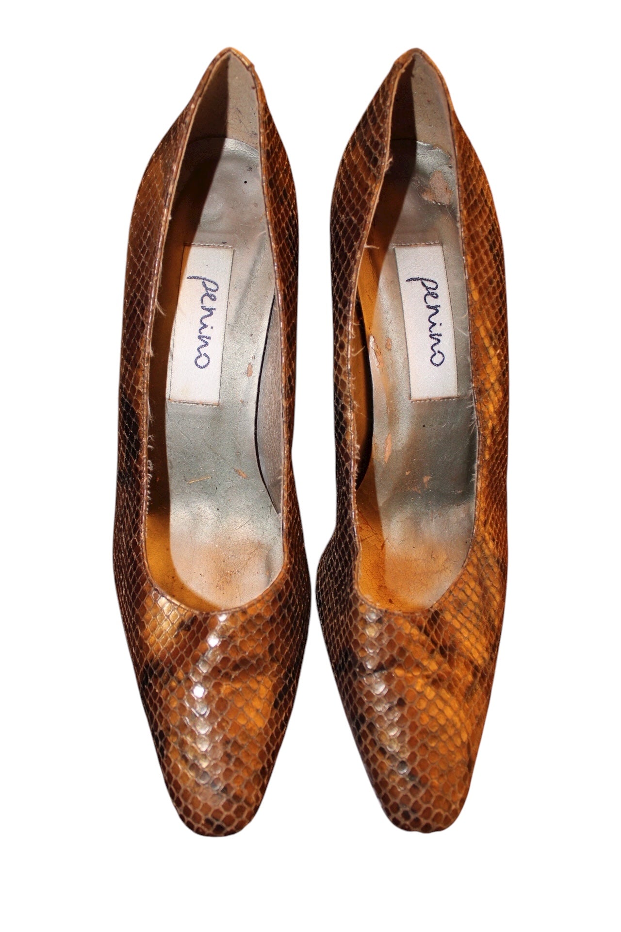 Perino Snakeskin Heels (UK Size 7)