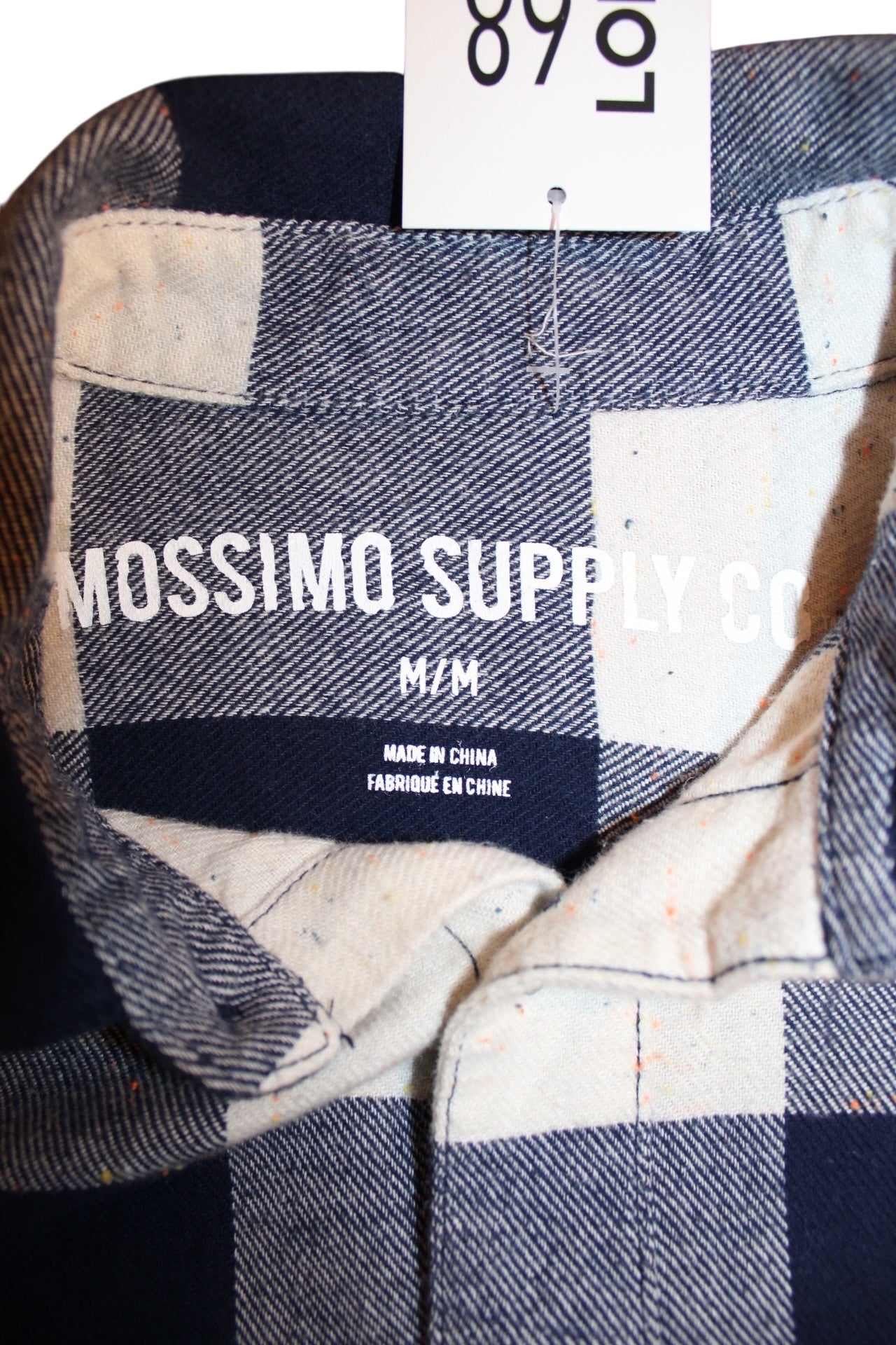 Mossimo Supply Co Mens Plaid Flannel Shirt (Size M)