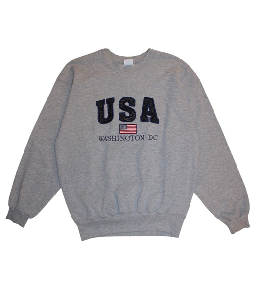 USA Washington Mens Grey Sweatshirt (Size L)