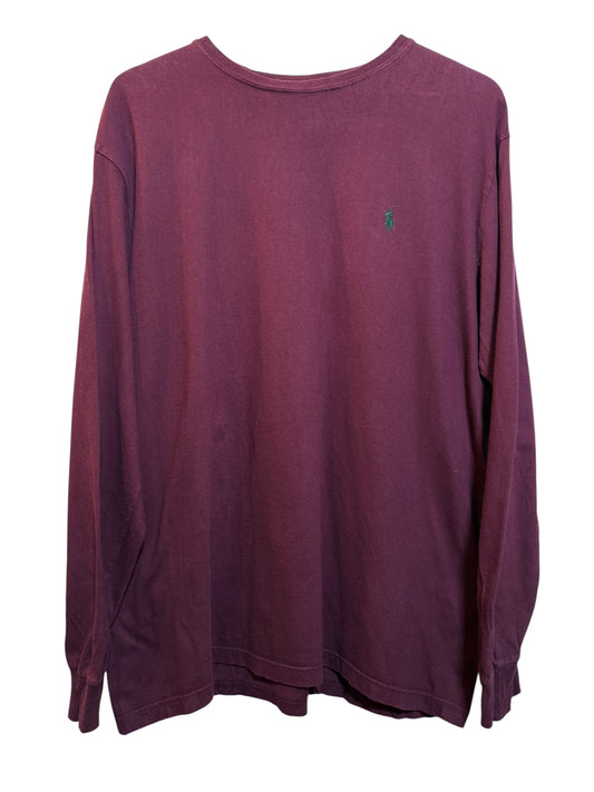 Polo Ralph Lauren Mens Red Longsleeve Top (Size L)