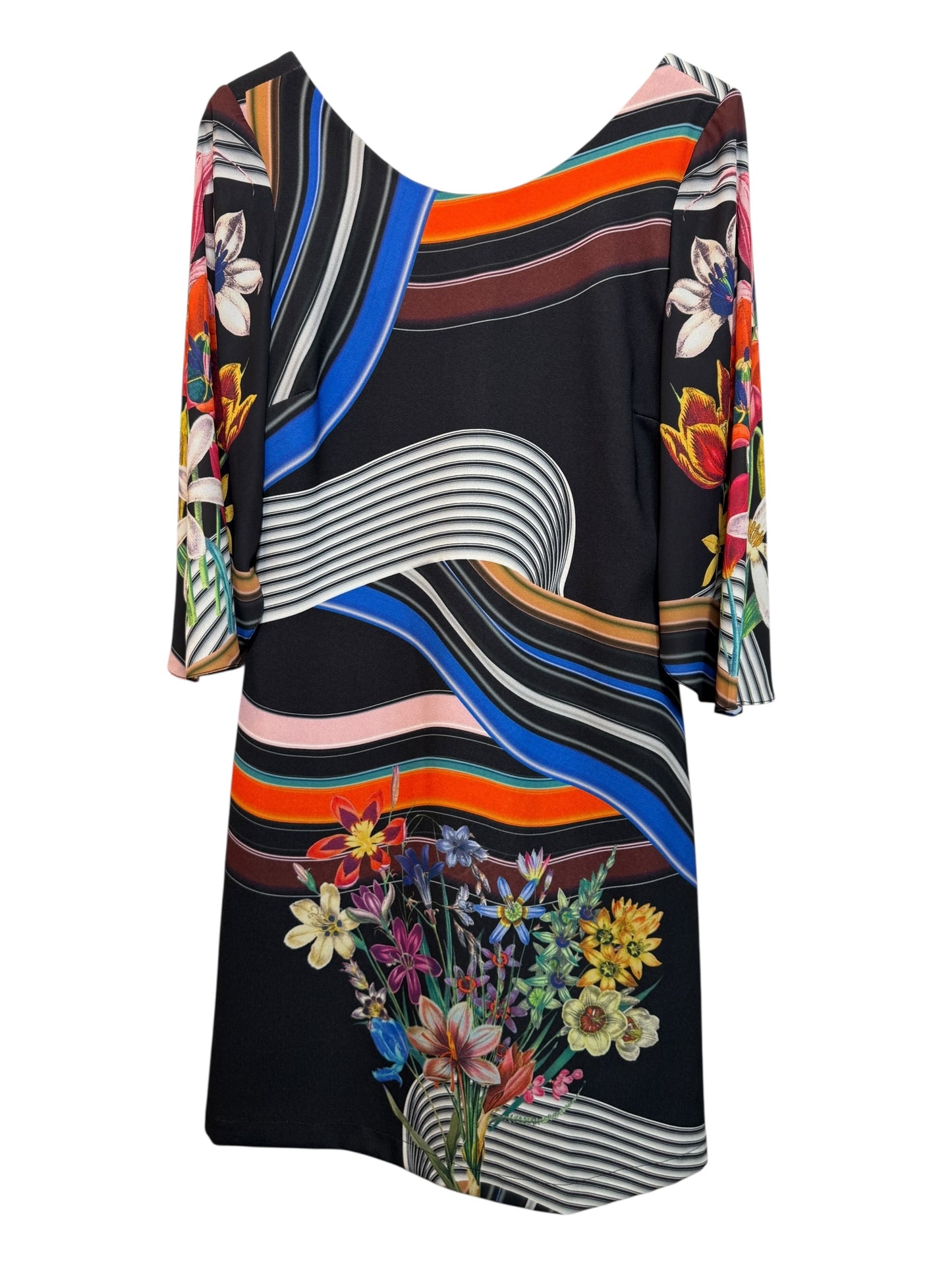 Black Floral Dress (Size L)