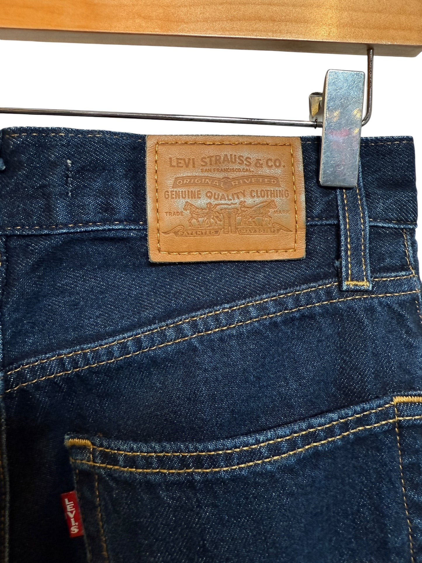 Levi Baggy Dad Dark Blue Jeans (28x32)