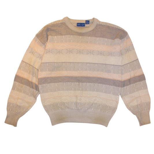 Towncraft Mens Cream Knitted Sweater (Size M)