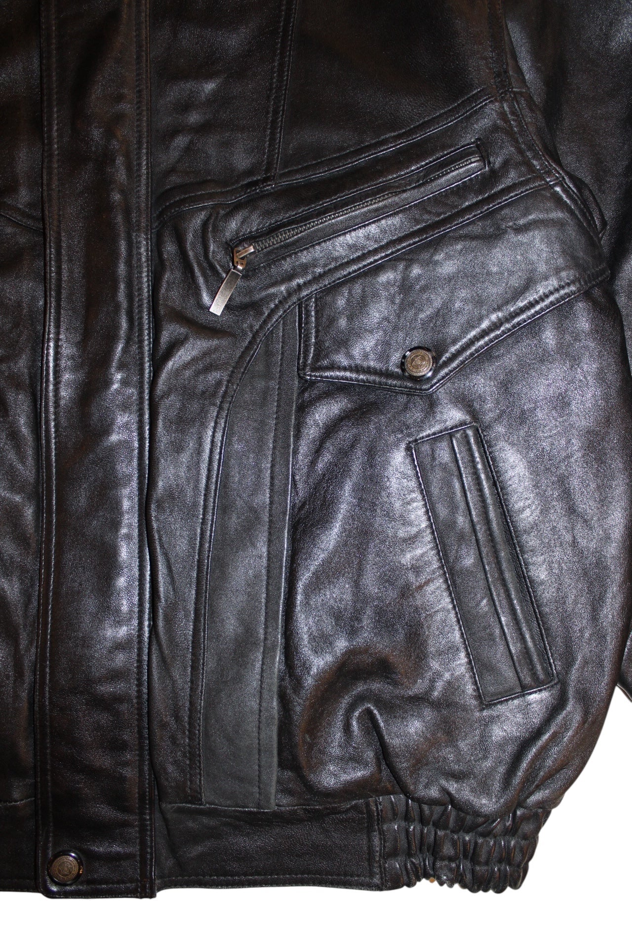 AviaTrix Mens Leather Jacket (Size XXL)