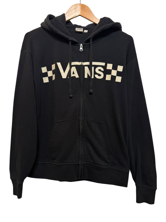 Vans Mens Black Zipped Hoodie (Size XS)