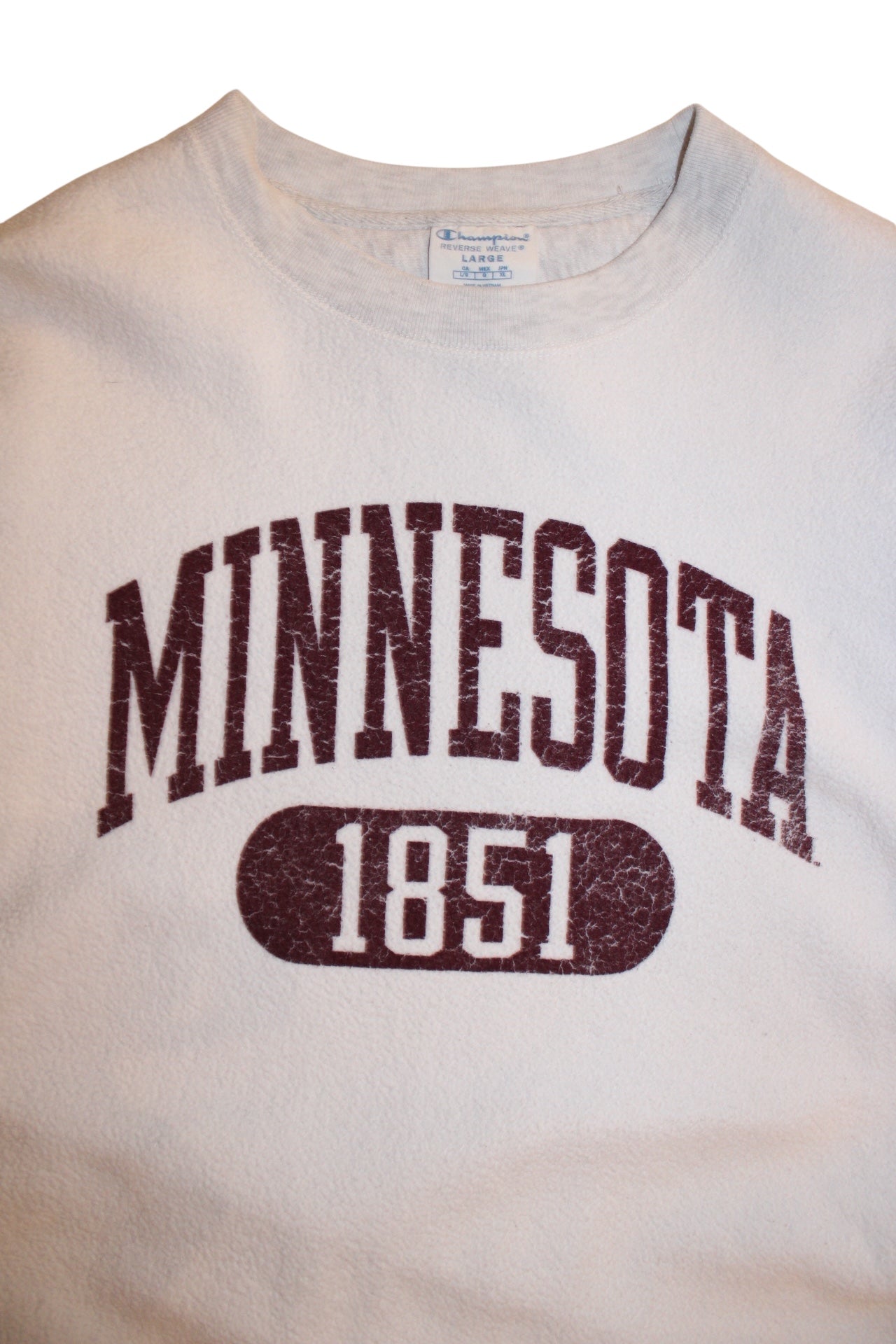 Champion Minnesota White Sweatshirt (Size XL)
