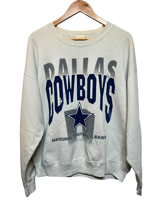 Dallas Cowboys White Sweatshirt (Size L)