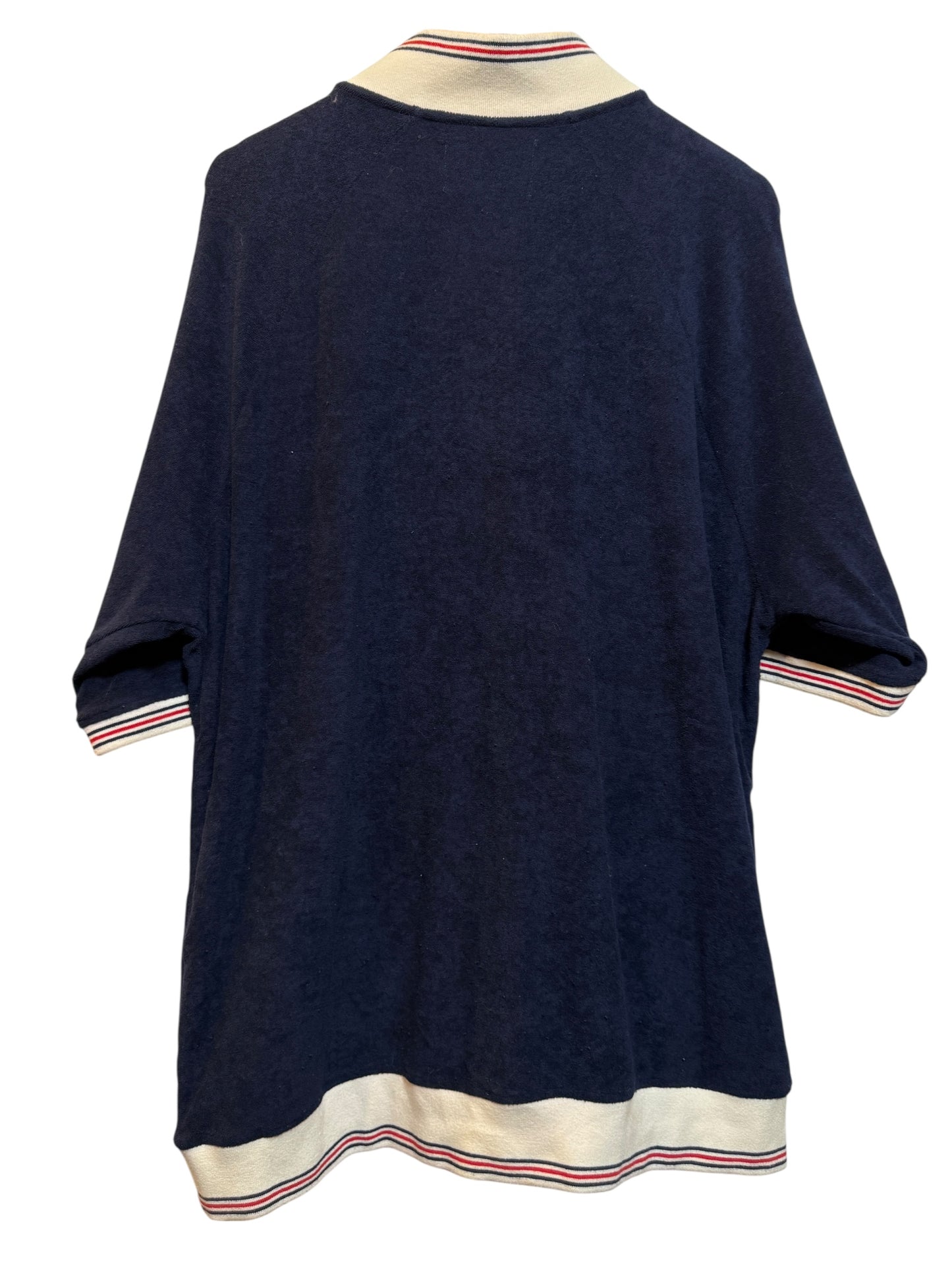 Fila Velour Short Sleeved Zipped Top (Size XL)