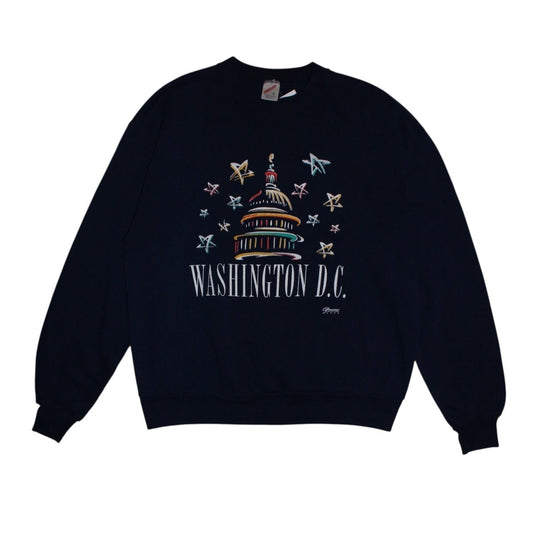 Washington D.C Mens Purple Sweatshirt (Size L)