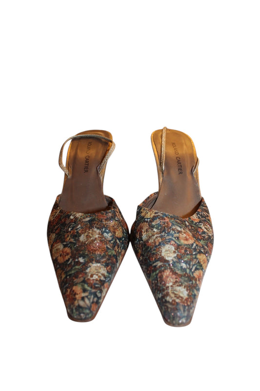 Roland Cartier Floral Heels (Size 6)