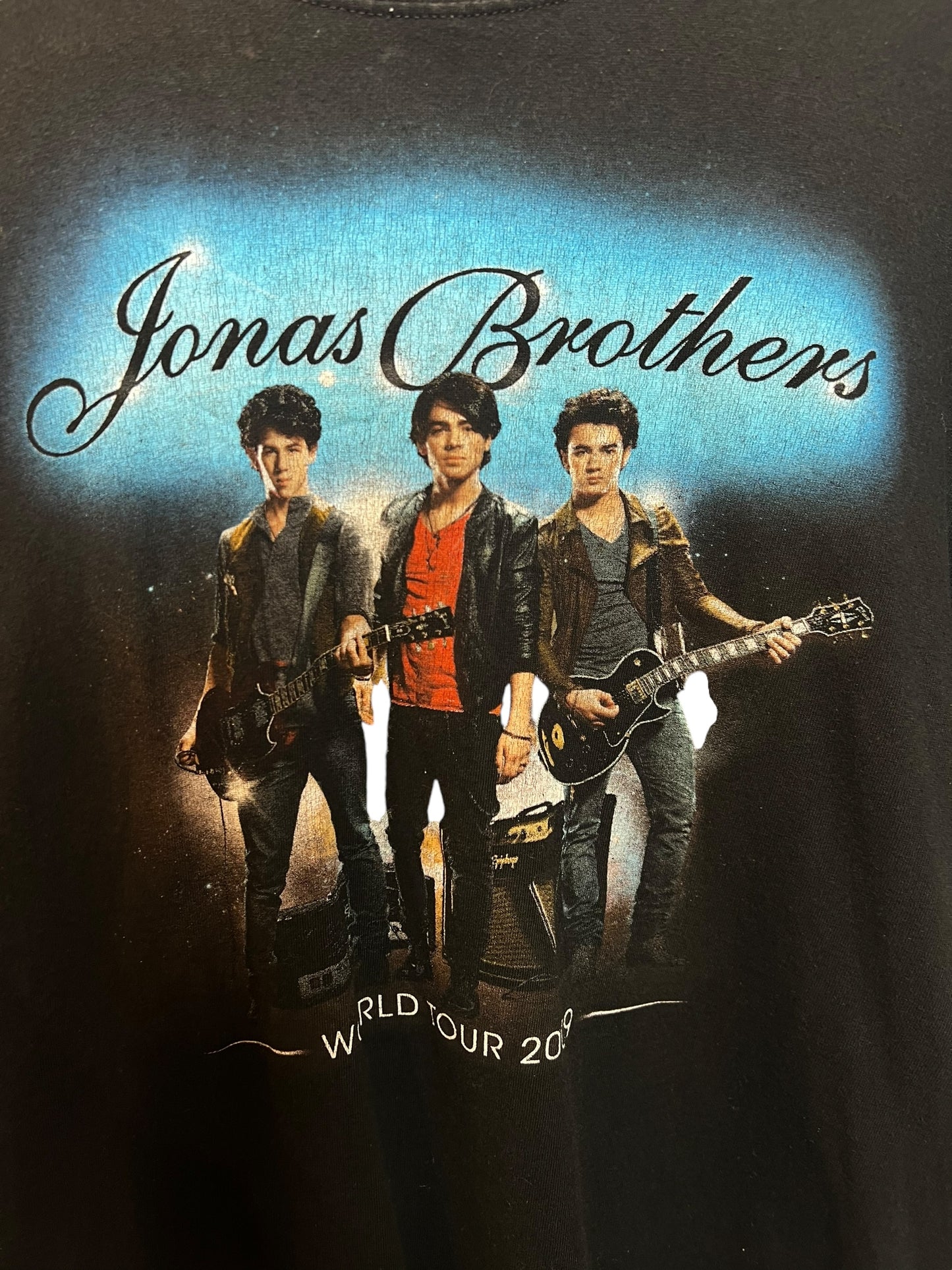 Jonas Brothers Black Tour T Shirt (Size M)