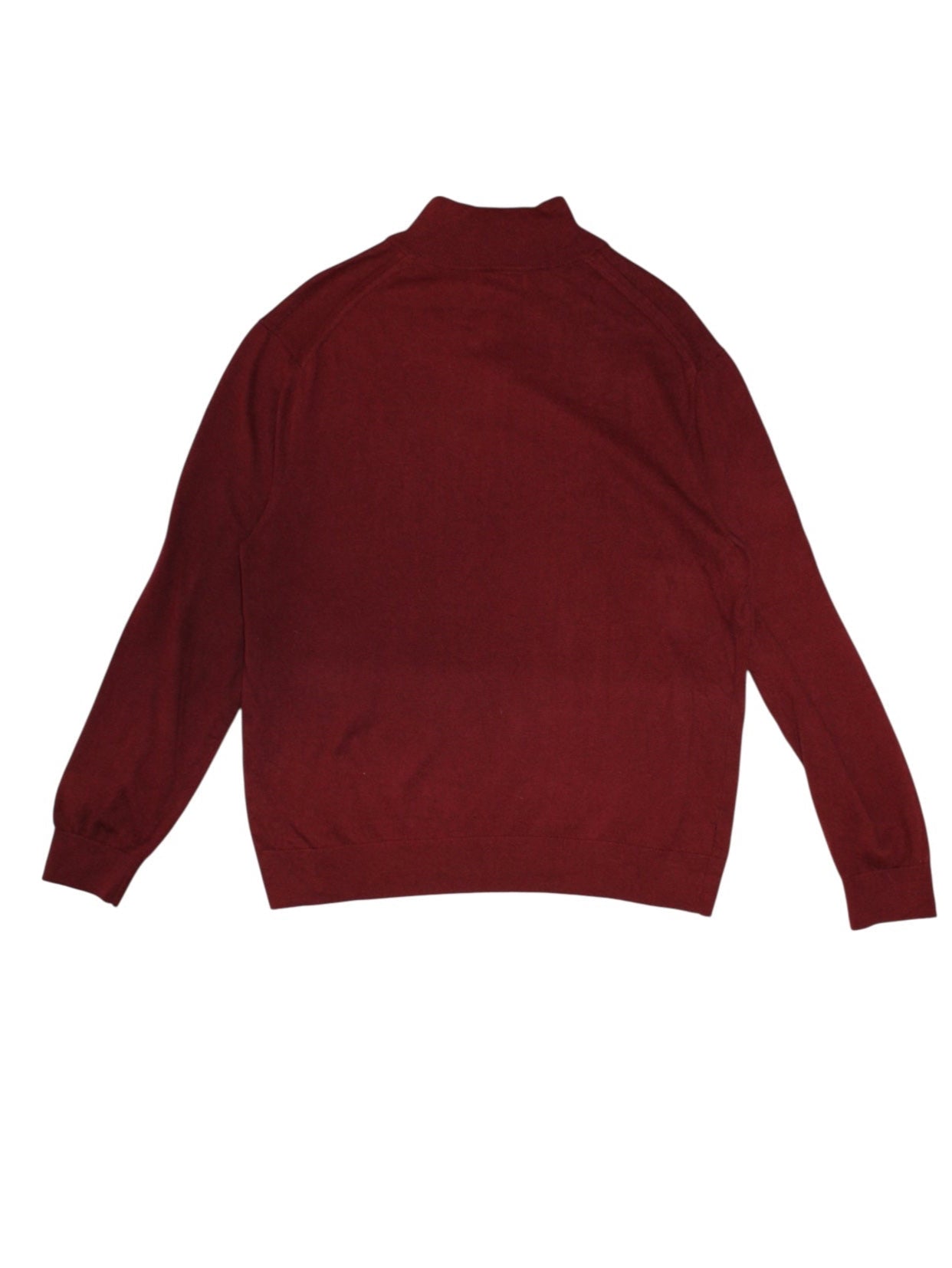 Nautica Mens Burgundy Quarter Zip (Size XL)