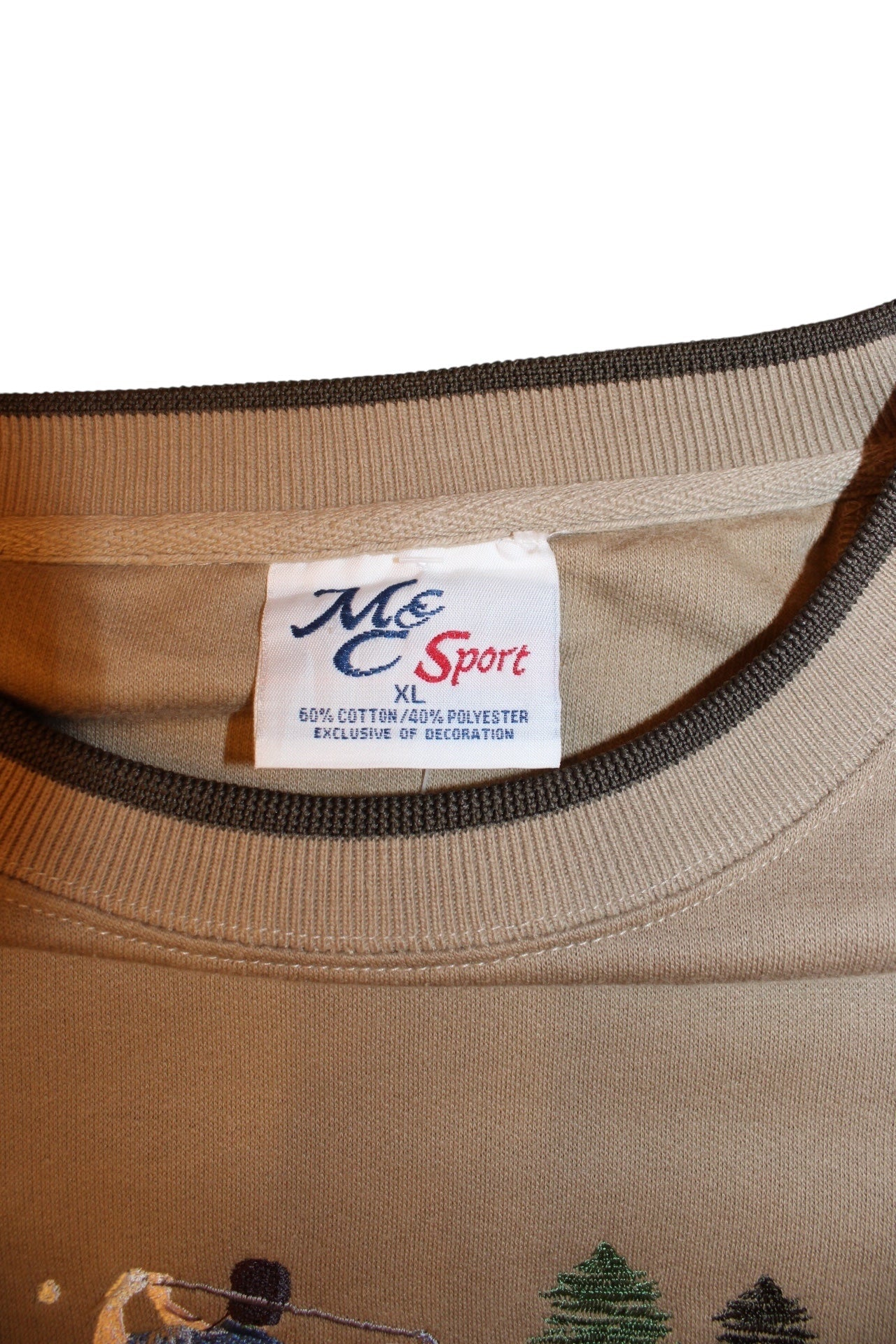 M&C Sport Mens Beige Golf Sweatshirt (Size XL)