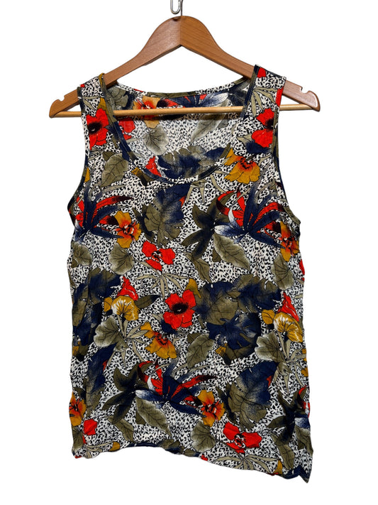 Womens Floral Patterned Top (Size L)