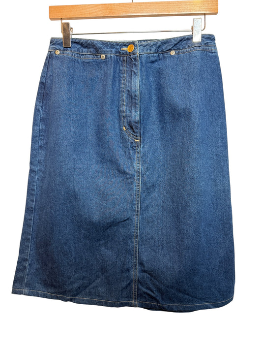 Eddie Bauer Blue Denim Skirt (Size M)