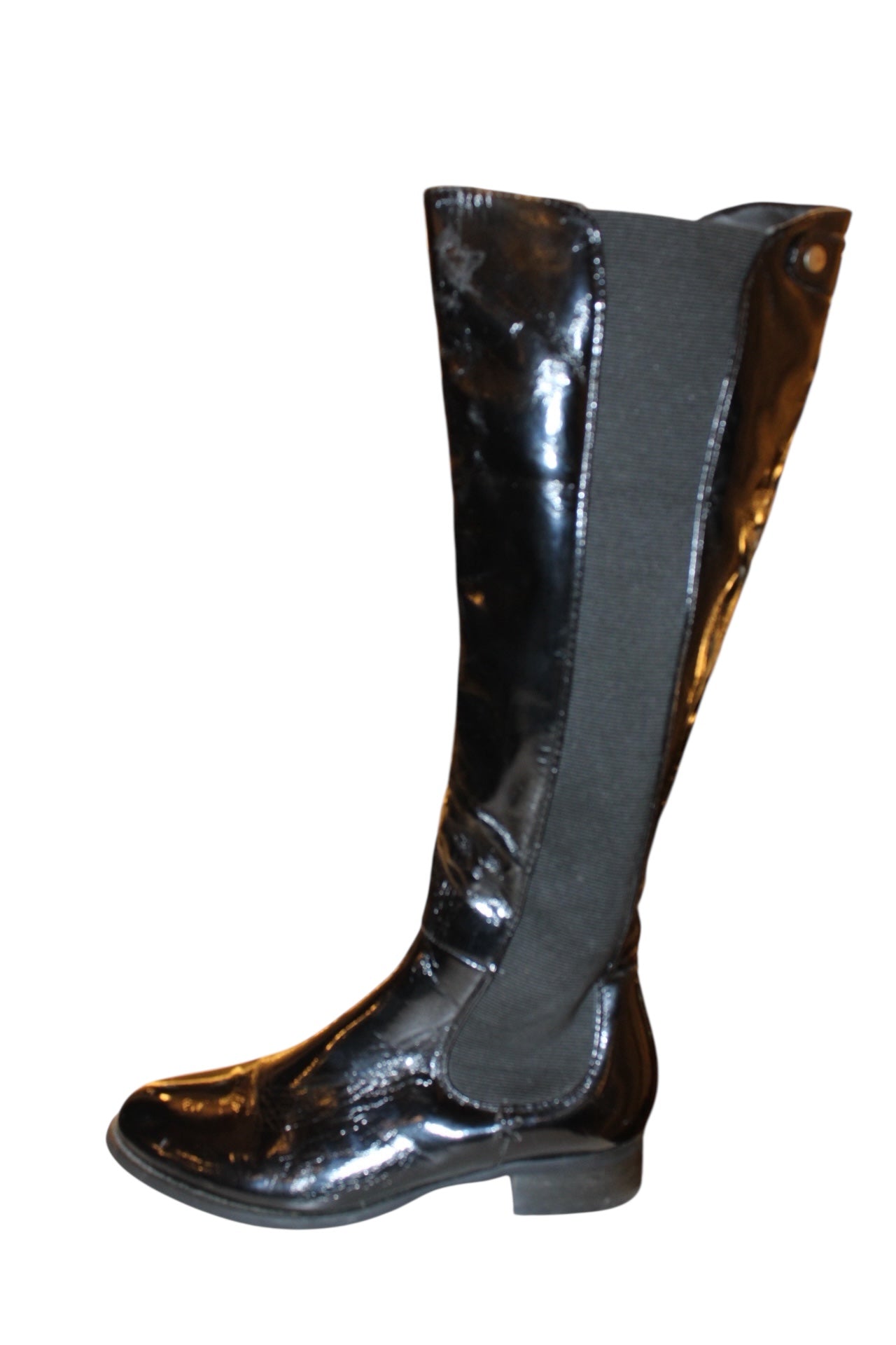 Patent Leather Women's Black Boots (Size 6)