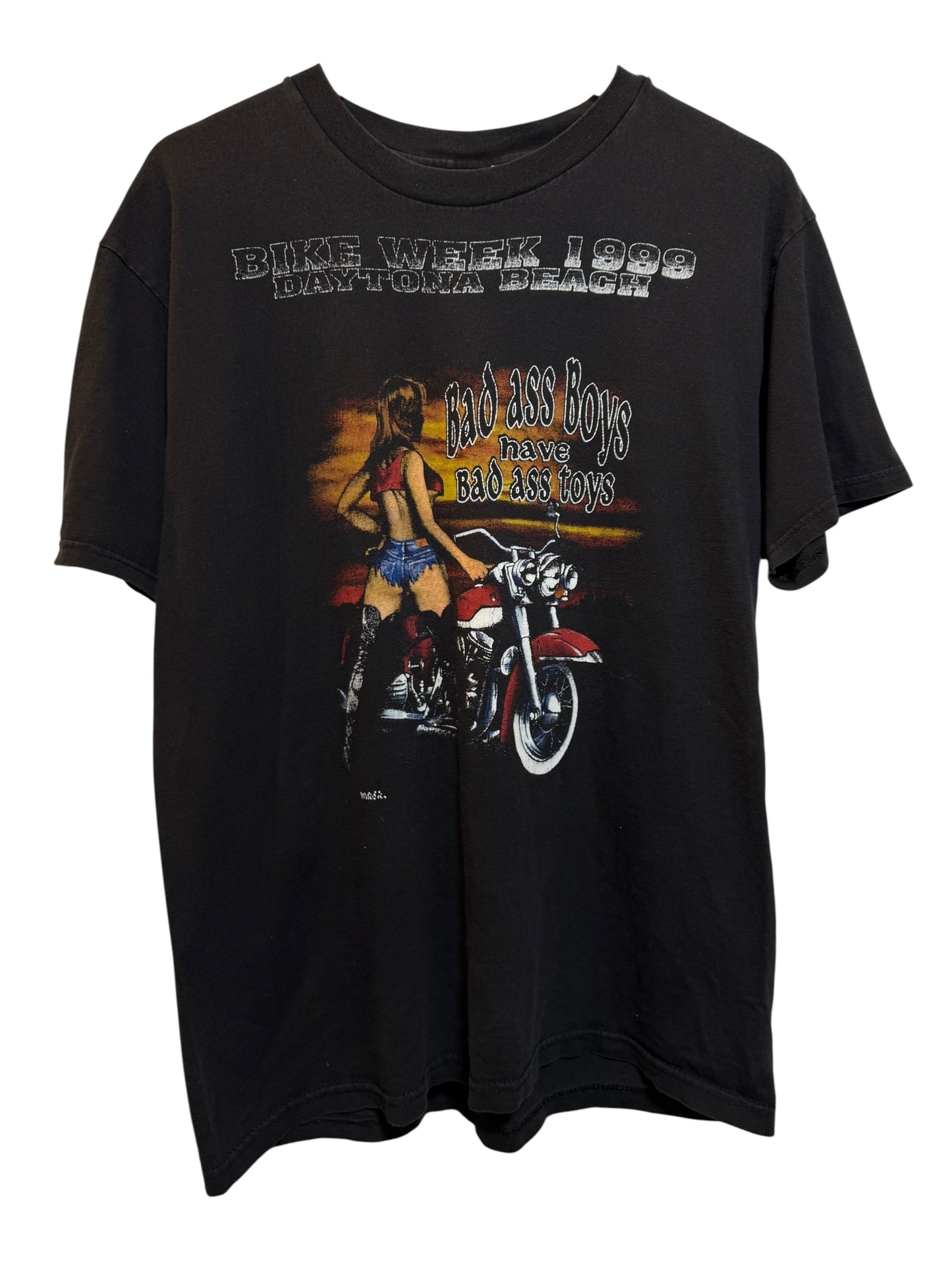 Bike Week 1999 Mens black T Shirt (Size L)