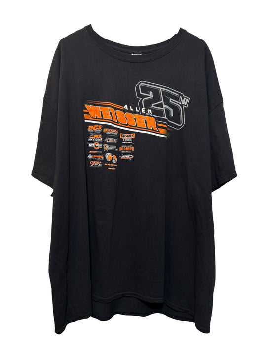 Allen Weisser Mens Black T Shirt (Size XXL)