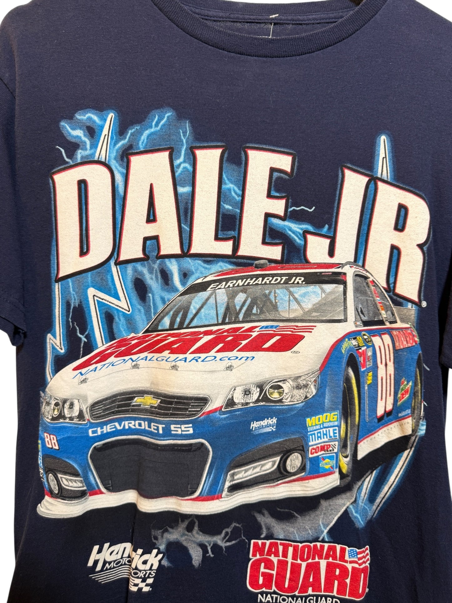 Dale Jr Mens Blue Nascar T Shirt (Size M)
