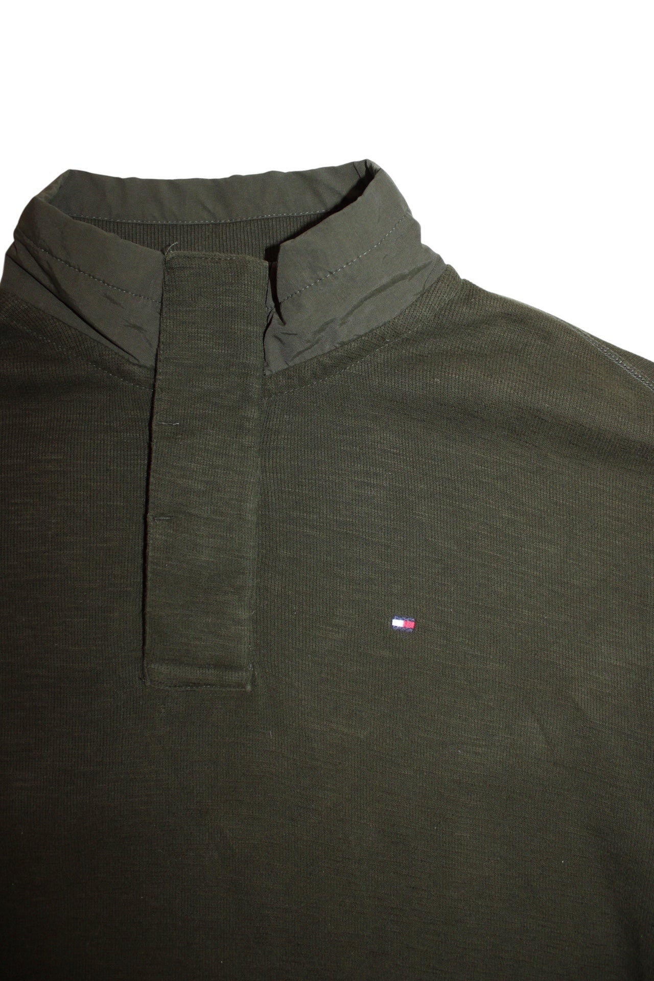 Tommy Hilfiger Mens Green Quarter Zip (Size XL)