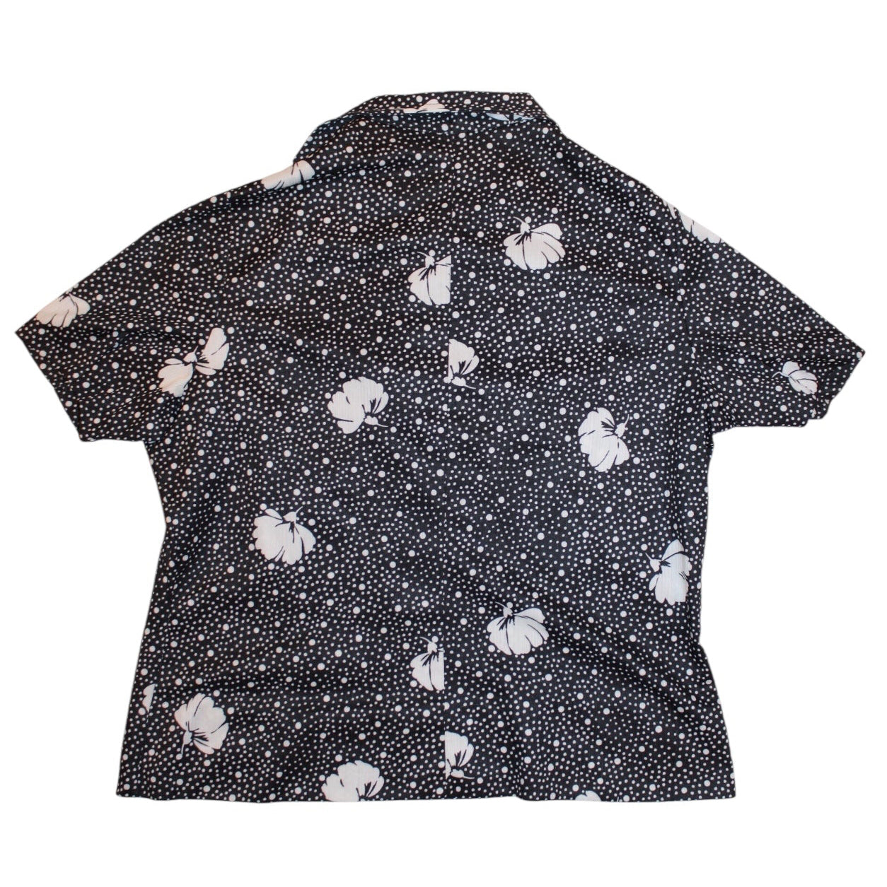 Floral Polka Dot Women's Blouse (Size M)
