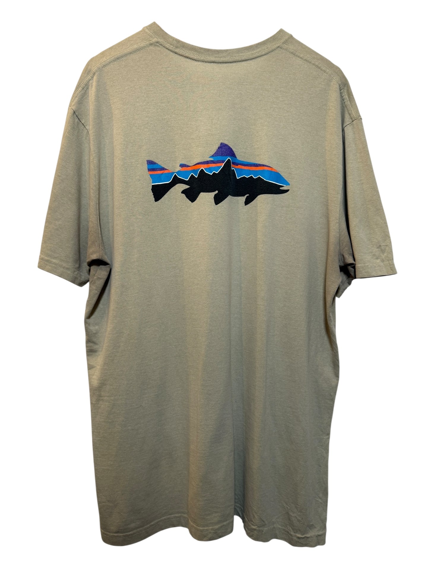 Patagonia Mens Tan T Shirt (Size XL)
