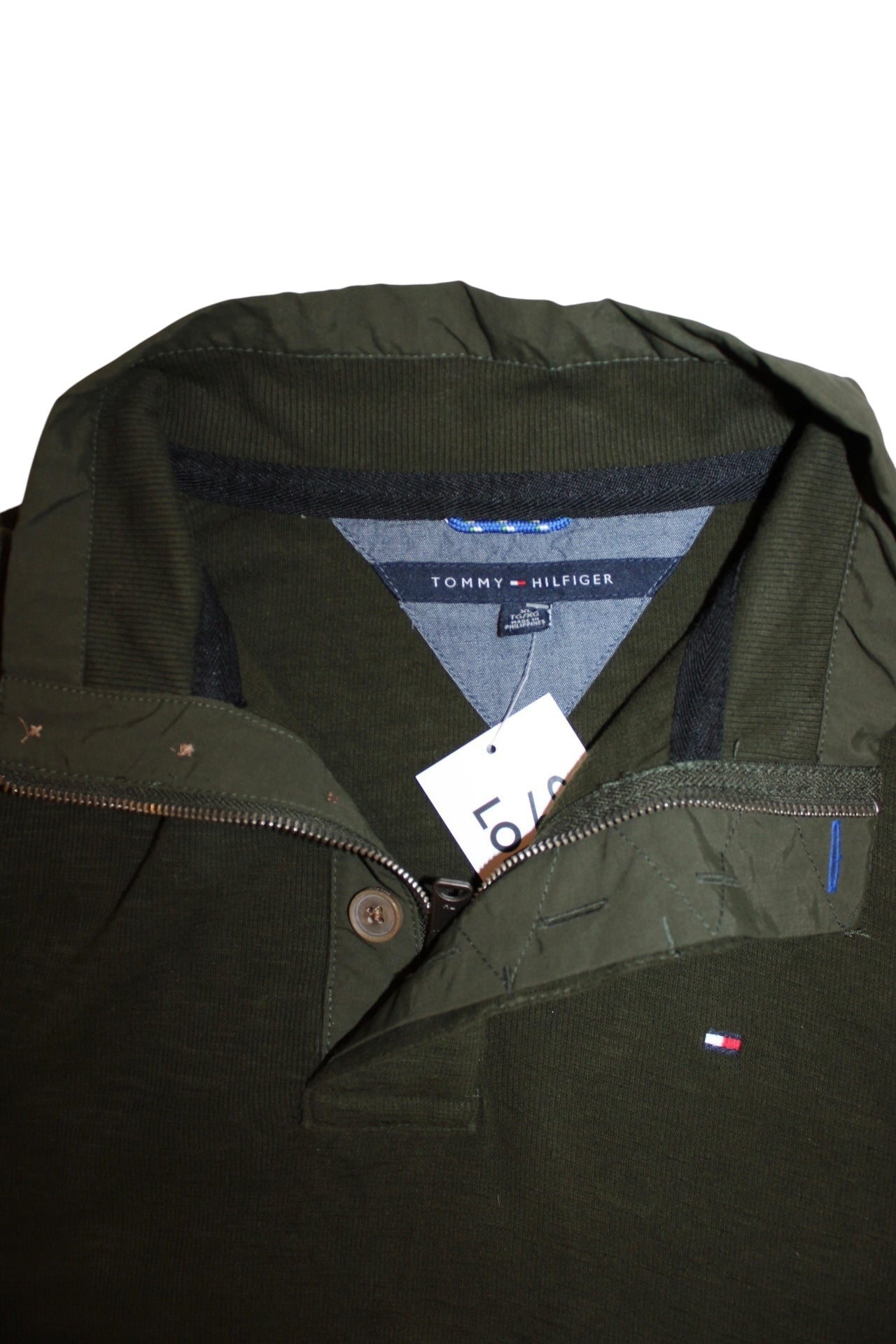 Tommy Hilfiger Mens Green Quarter Zip (Size XL)