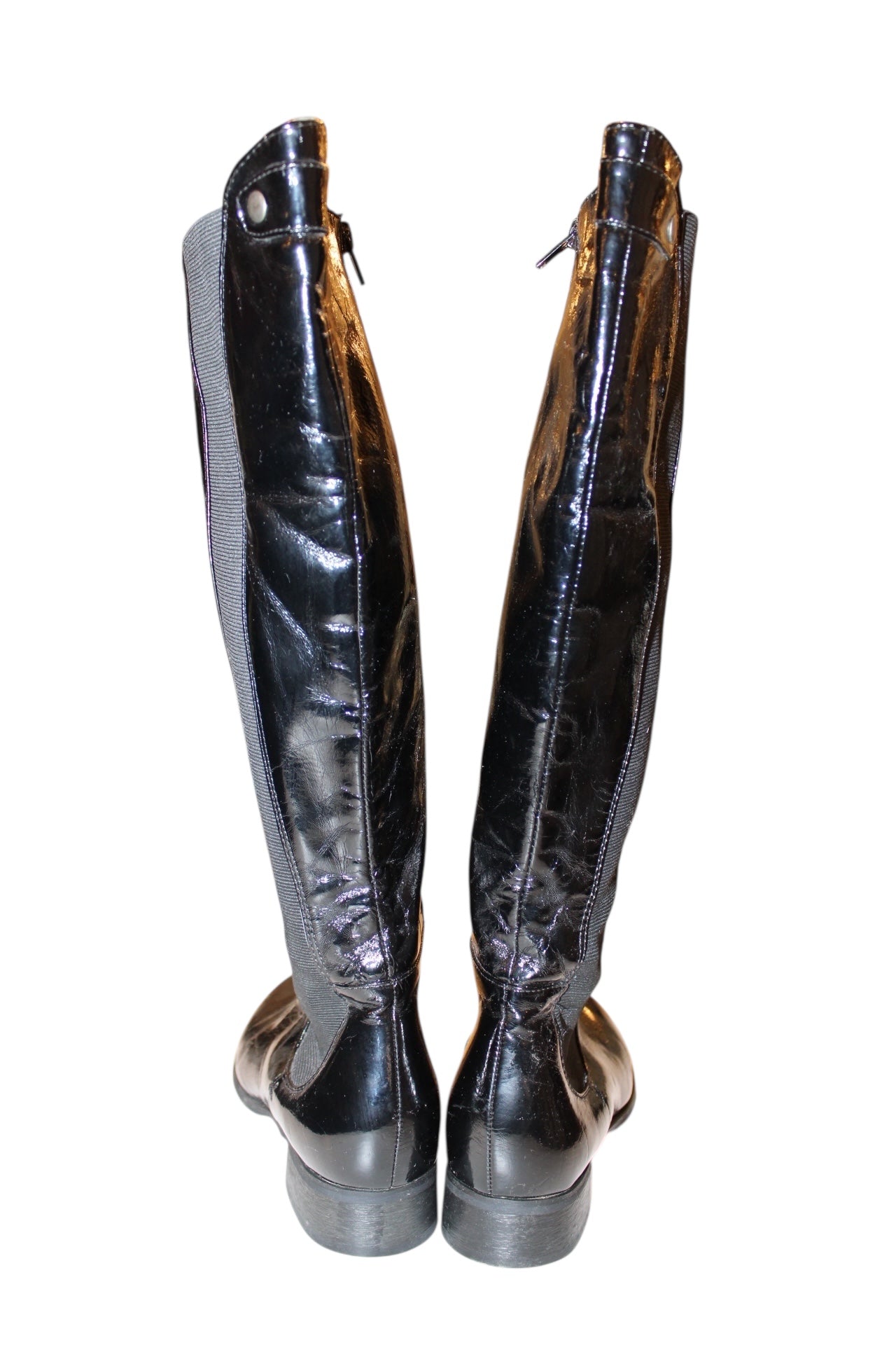 Patent Leather Women's Black Boots (Size 6)
