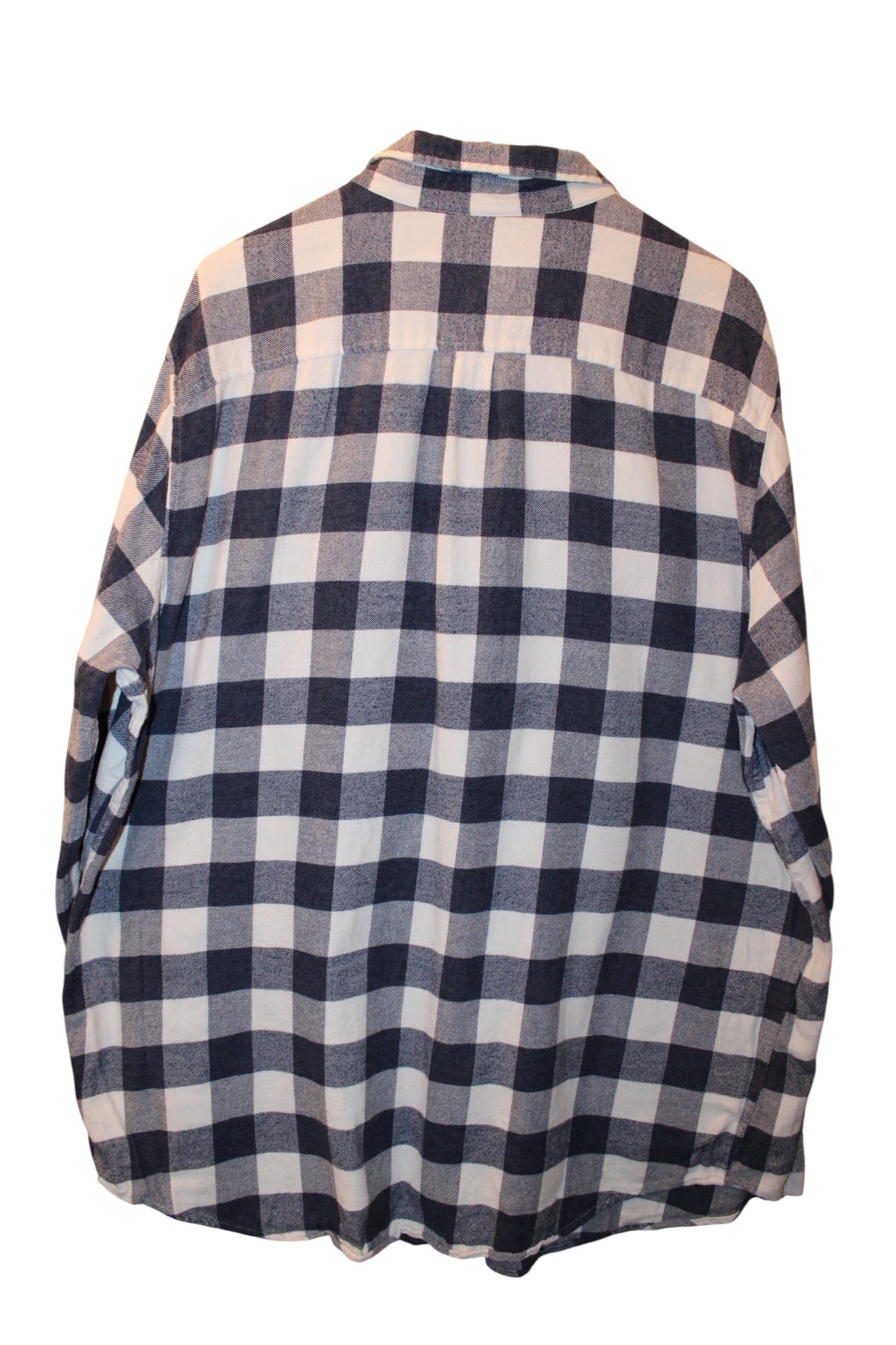 Goodfellow & Co Mens Blue Plaid Flannel Shirt (Size XXL)