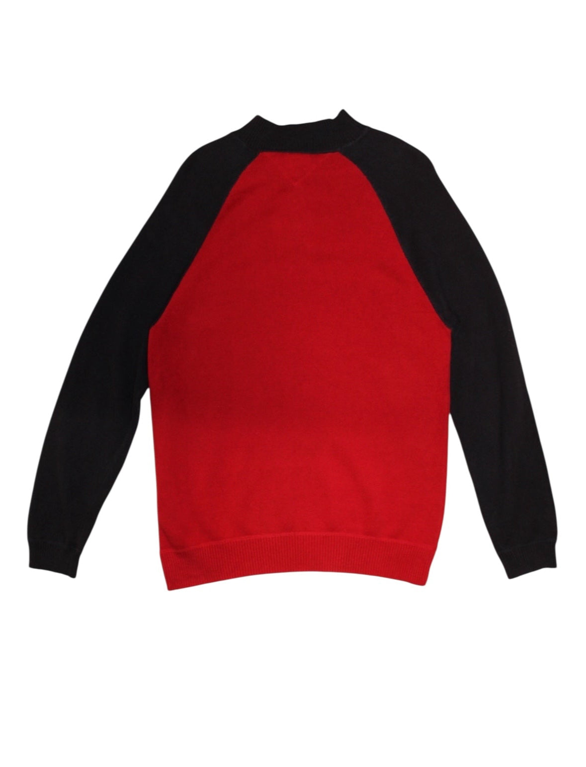 Tommy Hilfiger Mens Red Navy Quarter Zip (Size XL)