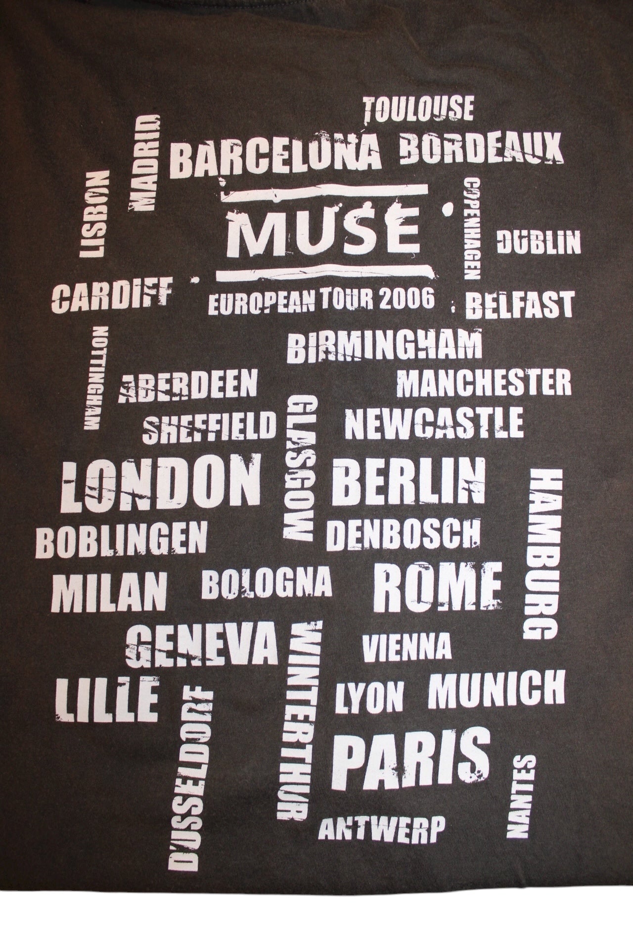 Muse Mens Tour T Shirt (Size XL)