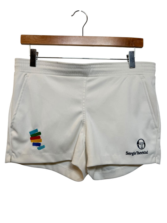 Sergio Tacchini Mens White Tennis Shorts (Size M)