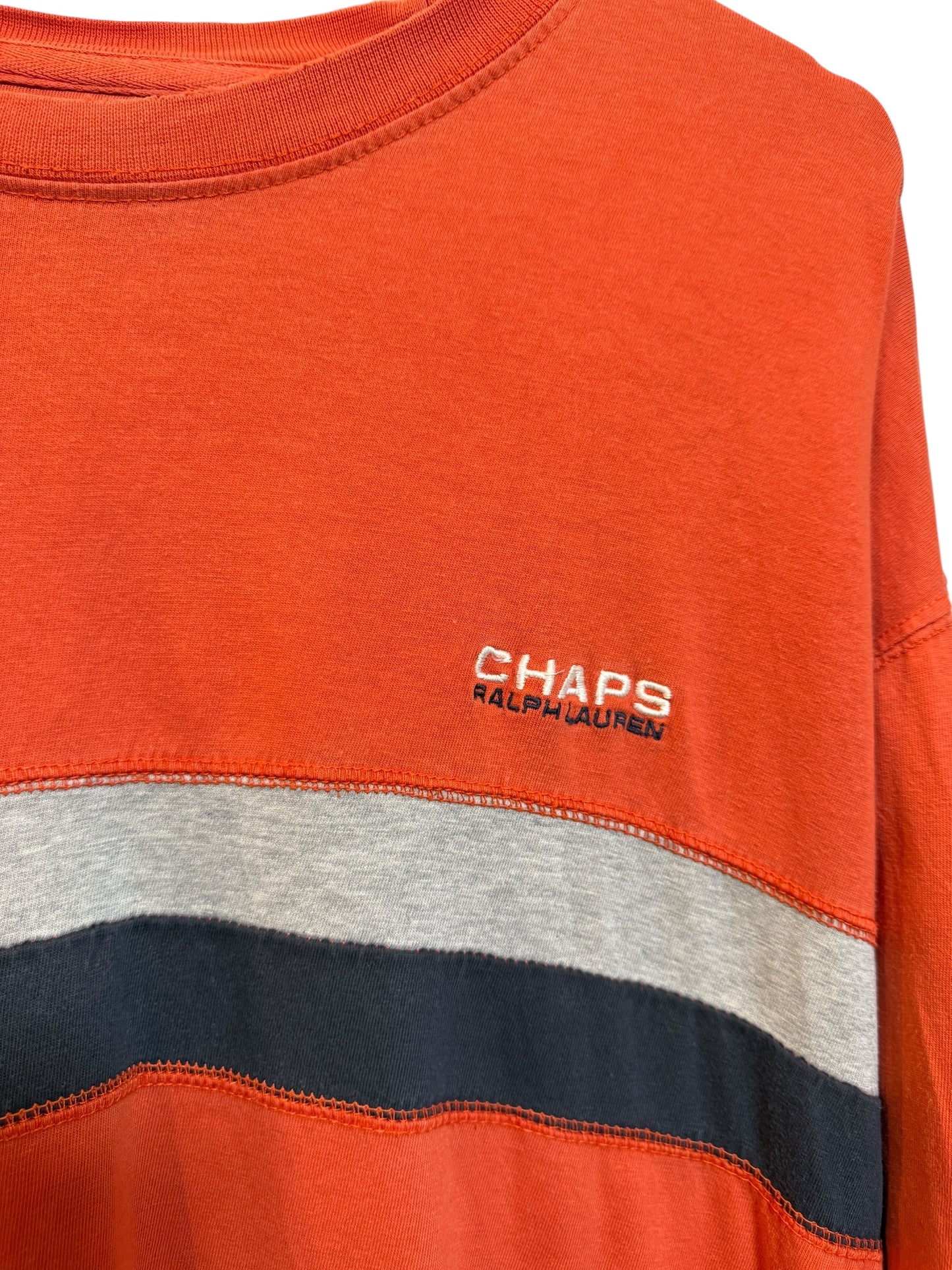 Chaps Ralph Lauren Mens Orange Longsleeve Top (Size XXL)