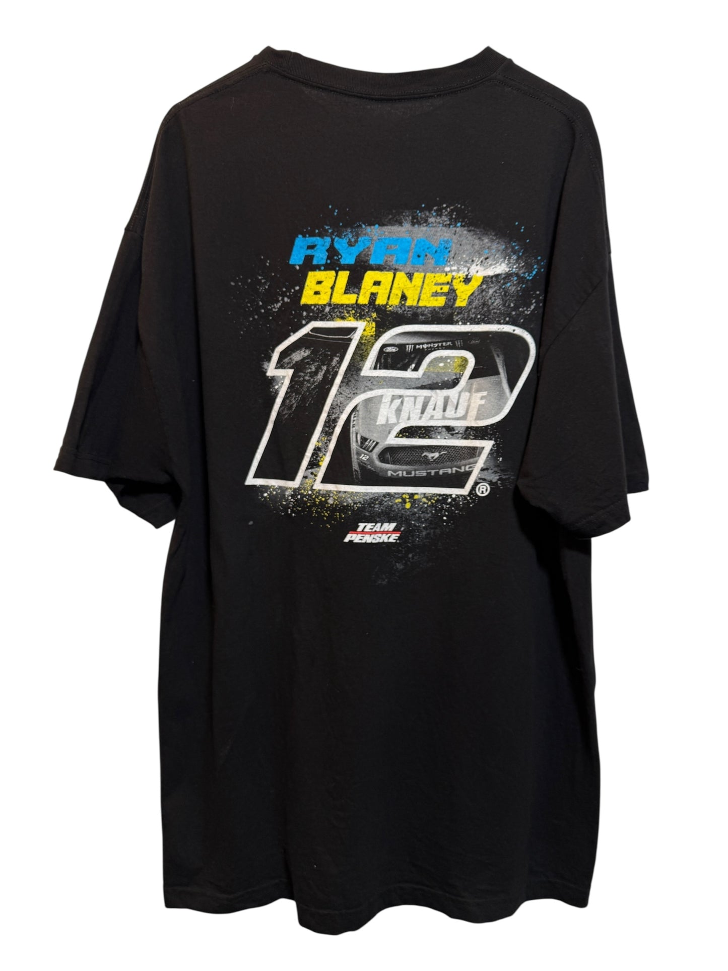 Ryan Blaney Mens Black T Shirt (Size XXL)